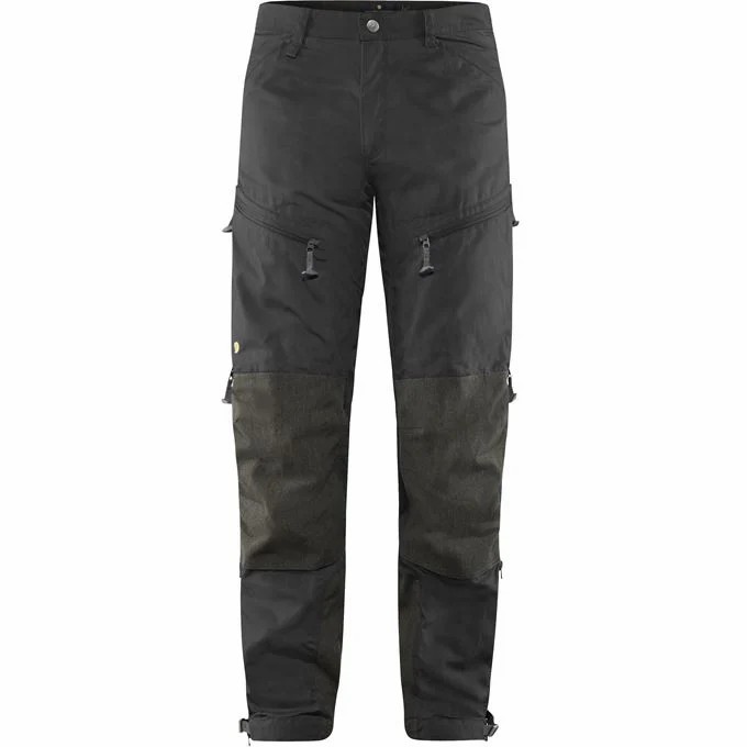 Fjallraven Men Bergtagen Walking Pants Black PH144708 Philippines